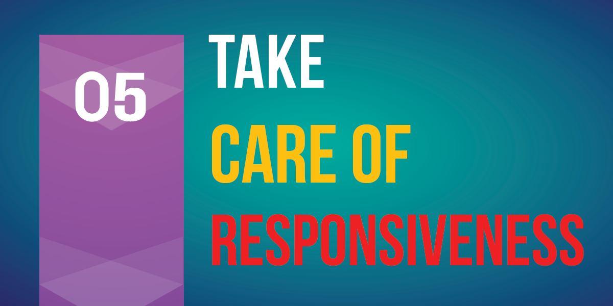 Take care of interface reactivity and responsiveness 1